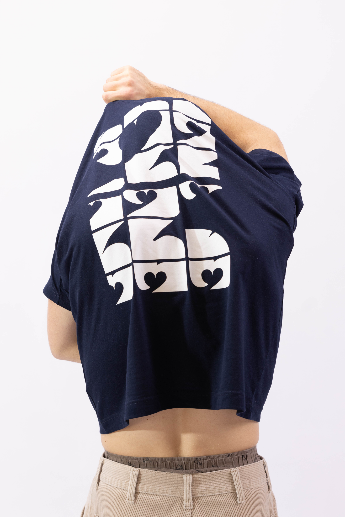 Oversized Tee 'Celebrate' (Navy-Blue)