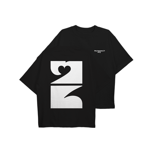 Oversized Tee 'Celebrate' (Black)