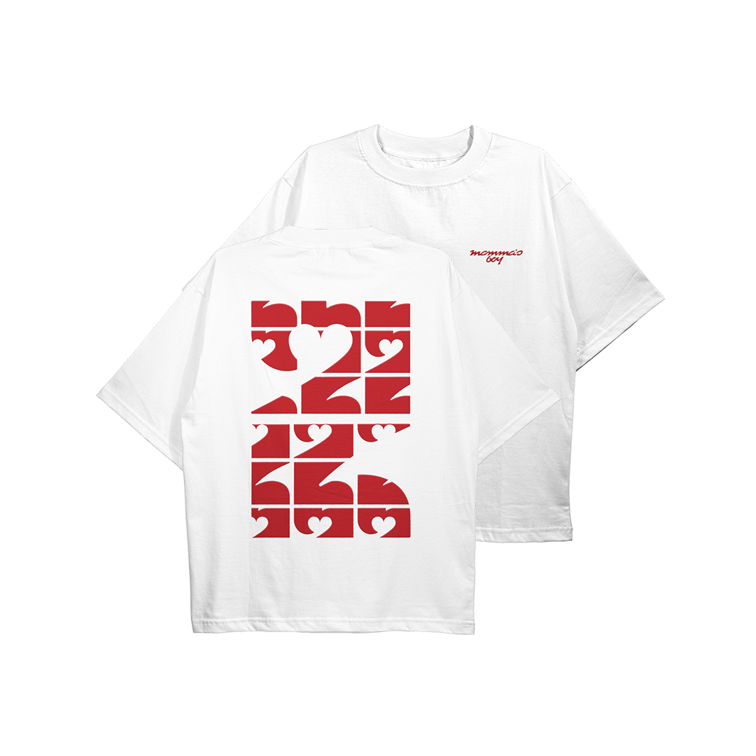 Oversized Tee 'Celebrate' (Red)